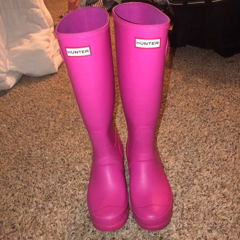 Pink Hunter Boots (like new)